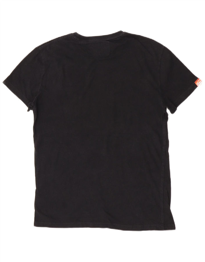 Superdry T-Shirt Homme Noir Moyen Coton