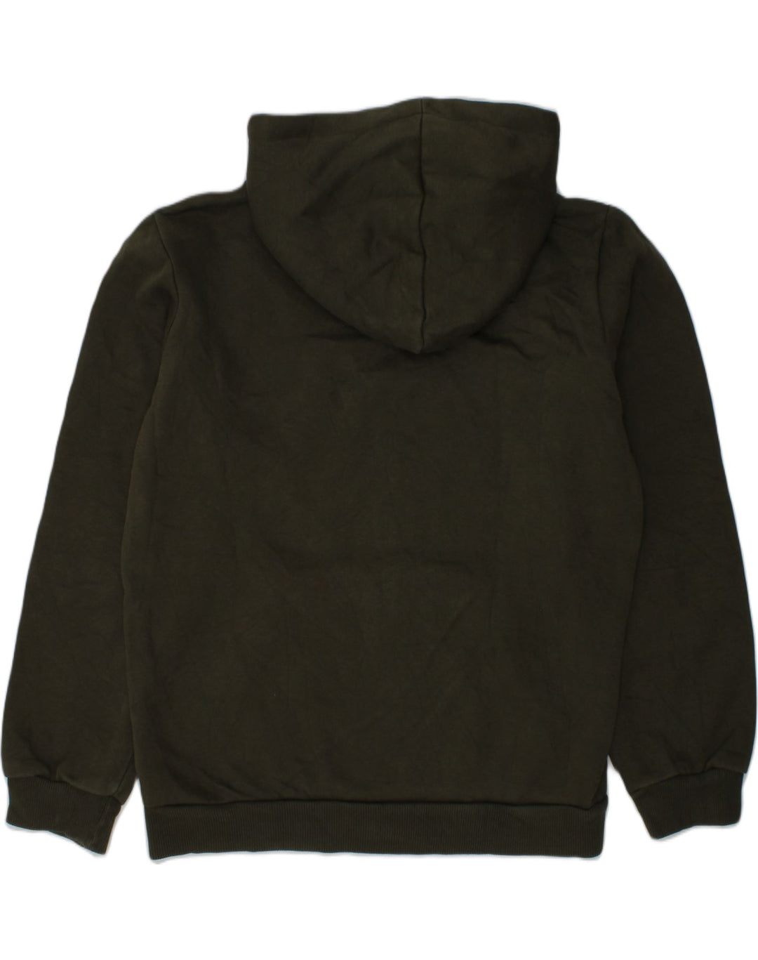 PUMA Girls Graphic Hoodie Jumper 11-12 Years large  Khaki Cotton | Vintage Puma | Thrift | Second-Hand Puma | Used Clothing | Messina Hembry 