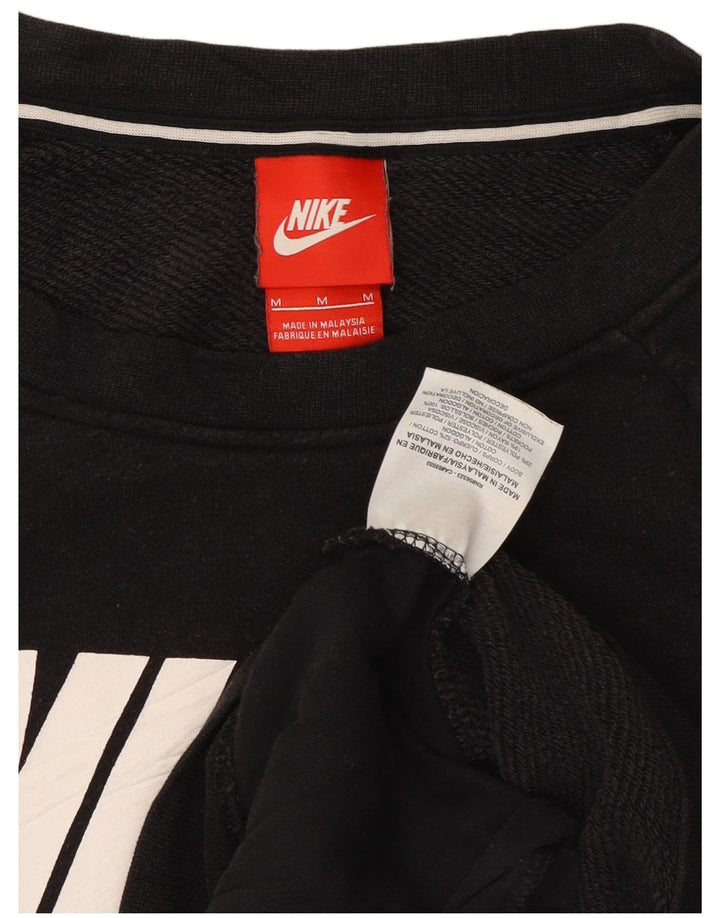 Nike Sweat-shirt graphique pour femme UK 14 Noir moyen