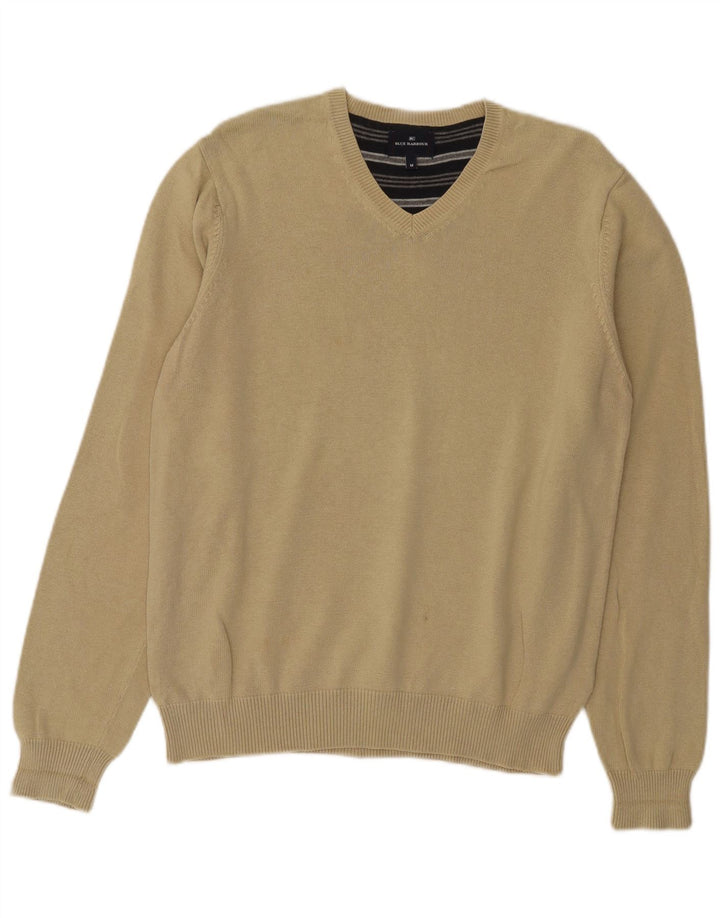 Marks & Spencer Pull Blue Harbor Col V Homme Beige Moyen Coton