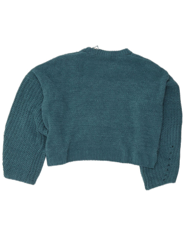 Urban Outfitters Womens Crew Neck Jumper Sweater UK 12 Medium Green