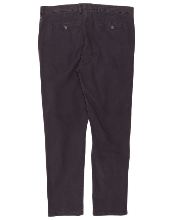 Marks & Spencer Pantalon Chino Slim Homme W38 L31 Bleu Marine Coton