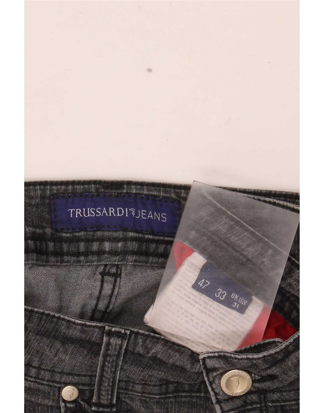 Trussardi Femme Jean Droit W31 L30 Gris
