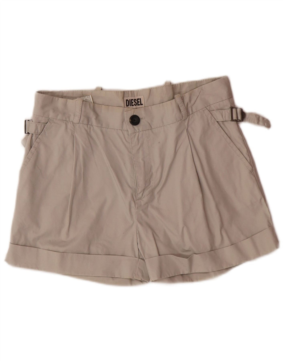 DIESEL Short Chino Femme W27 Petit Gris Coton