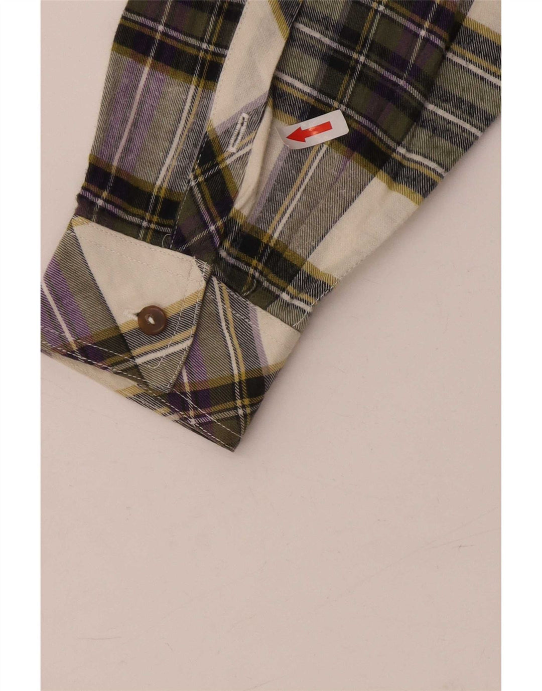 vintage Chemise en flanelle pour hommes Petit coton à carreaux multicolore