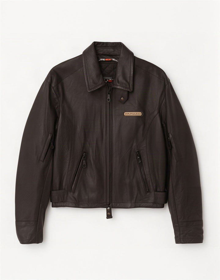 Spidi Veste de course en cuir Motorstyle pour femme UK 14 Medium Noir