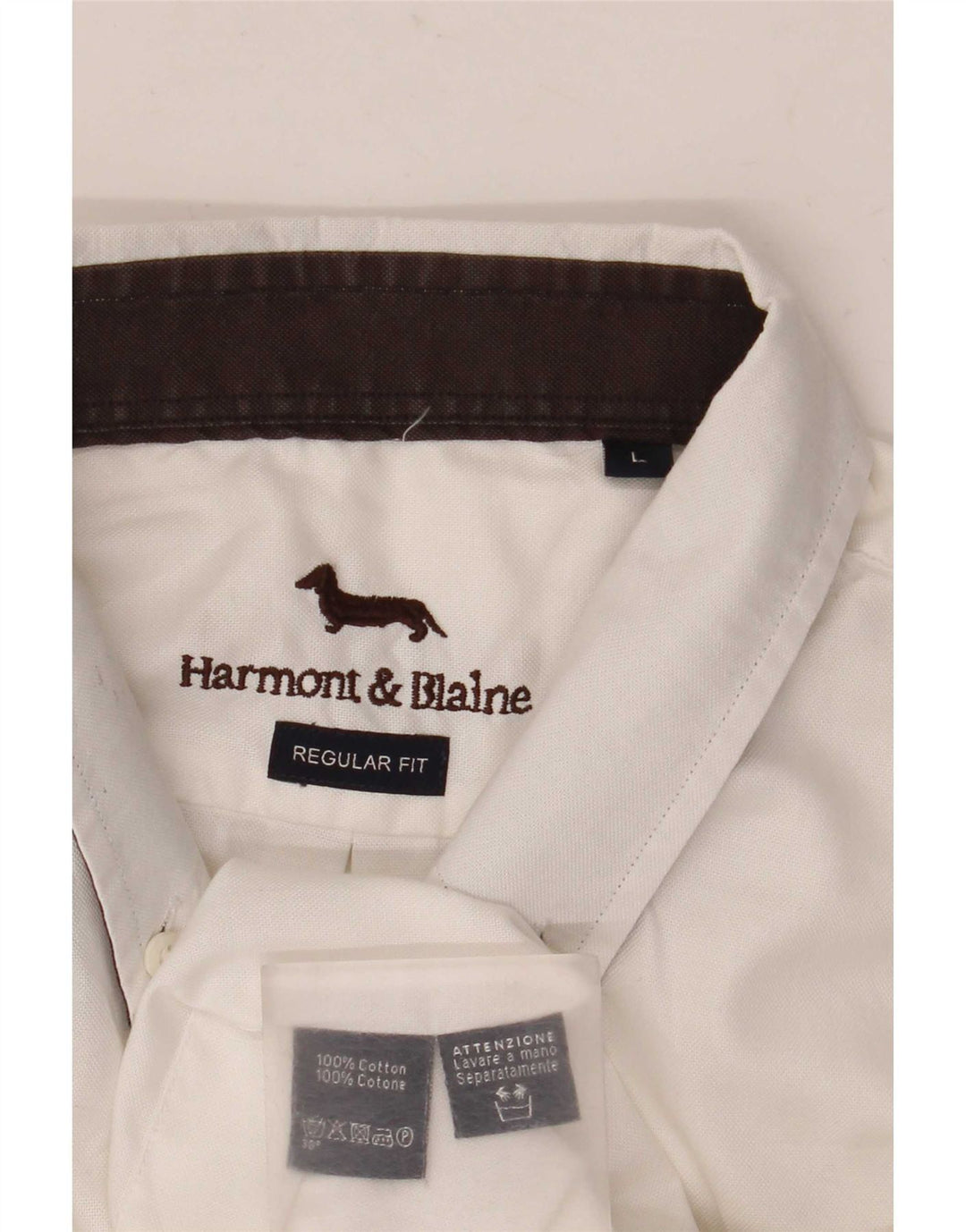 Harmont & Blaine Chemise Regular Fit Homme Blanc Coton