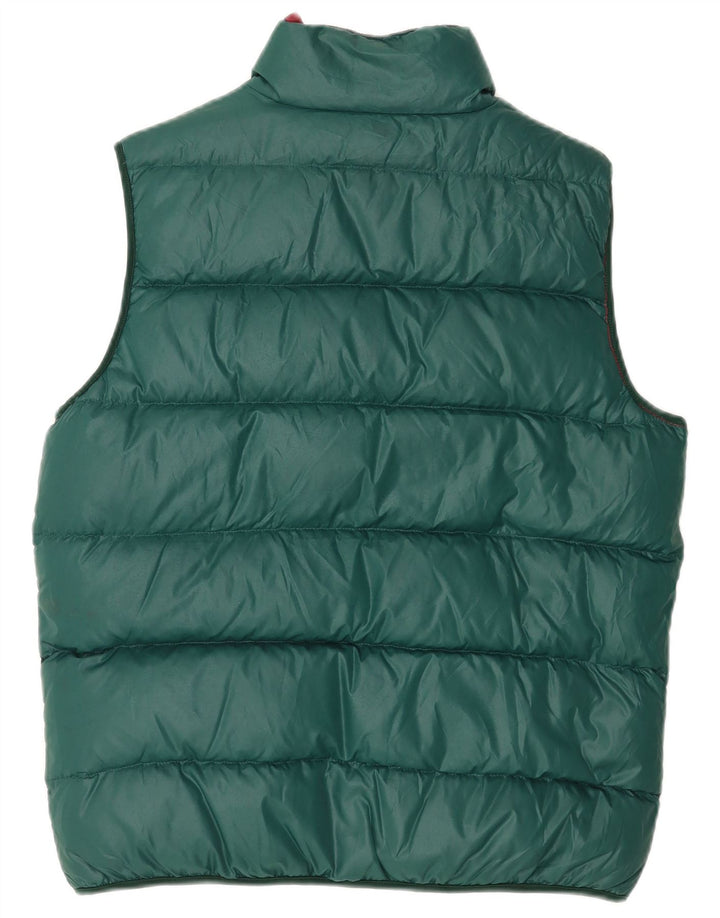 North Sails Gilet rembourré réversible pour homme UK 38 Vert moyen Polyamide