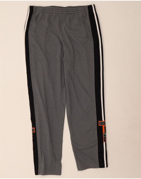 Adidas Pantalon de survêtement graphique pour homme Large Gris Colorblock Polyester