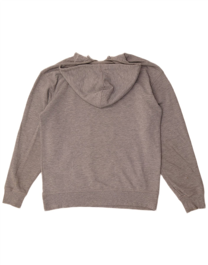 Zara Pull À Capuche Homme Gris Moyen Polyester