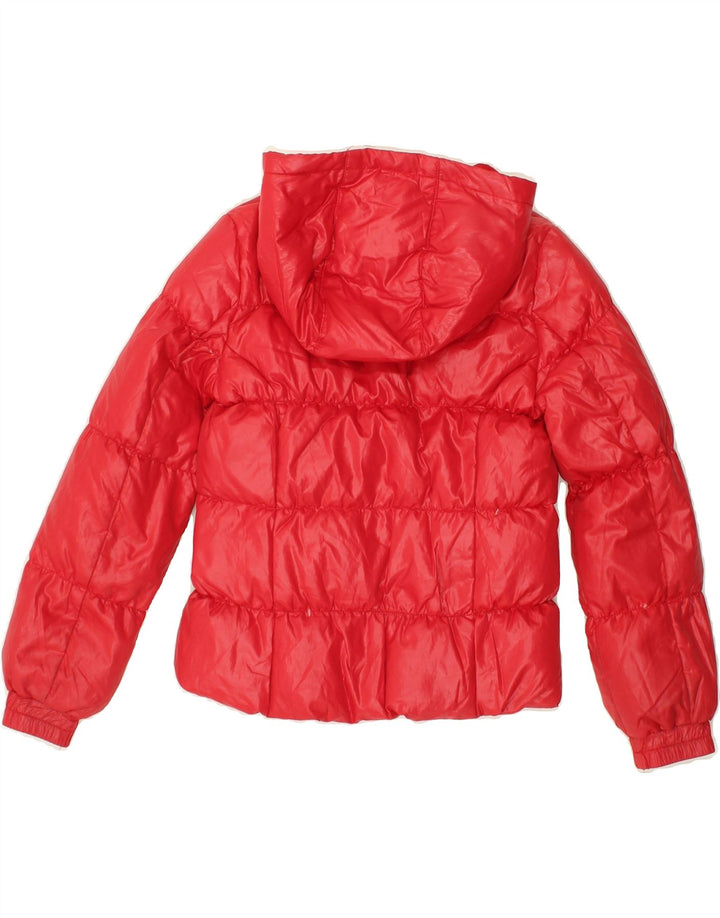 BENETTON Boys Hooded Padded Jacket 8-9 Years Red | Vintage Benetton | Thrift | Second-Hand Benetton | Used Clothing | Messina Hembry 