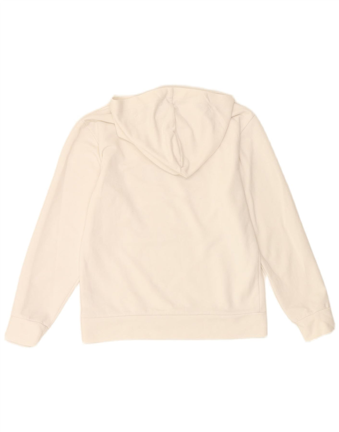 Adidas Pull à capuche graphique pour femme UK 8/10 Petit Blanc Polyester
