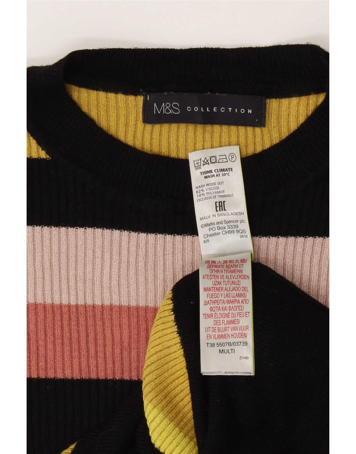 Marks & Spencer Pull ras du cou pour femme UK 12 Medium Multicolore