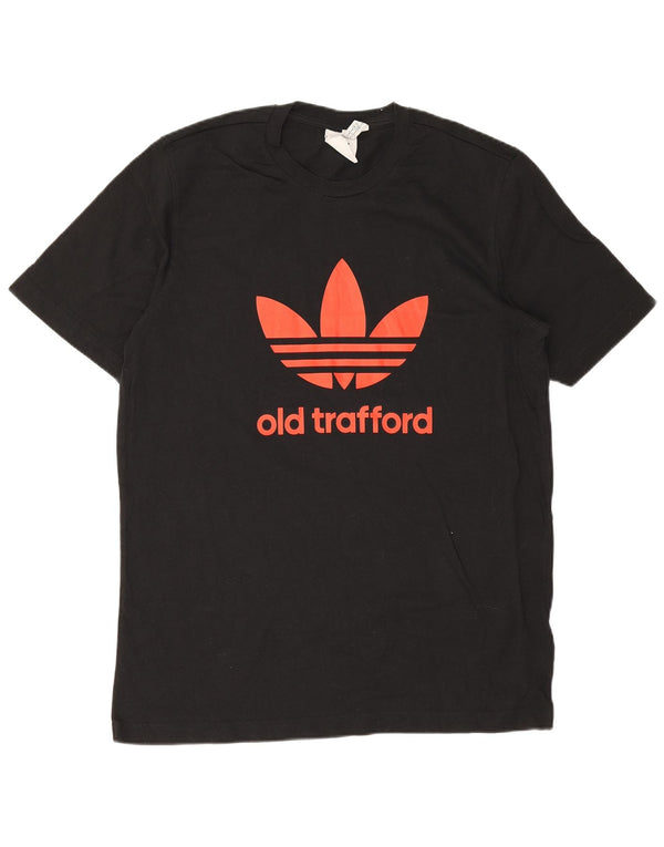 Adidas Mens Manchester United Graphic T-Shirt Top Large Noir Coton