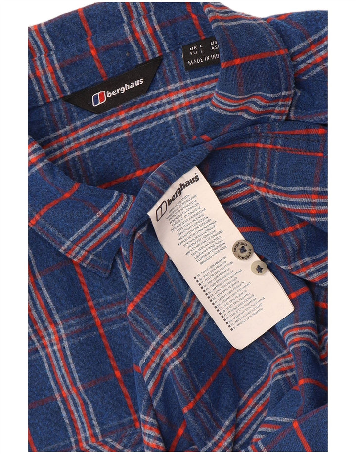 Berghaus Chemise En Flanelle Grand Carreau Bleu Polyamide Homme