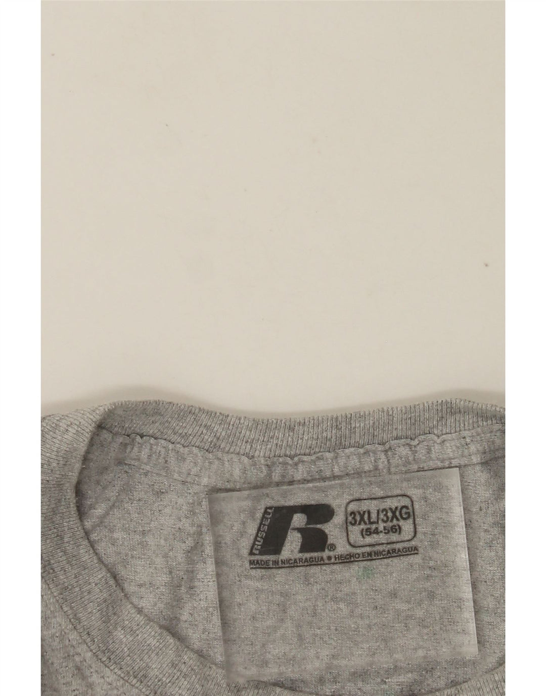 RUSSELL ATHLETIC T-Shirt Homme Top UK 54/56 3XL Gris Moucheté