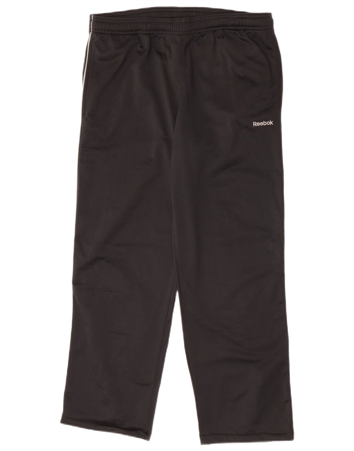 Reebok Pantalon de Survêtement Homme Petit Noir Polyester