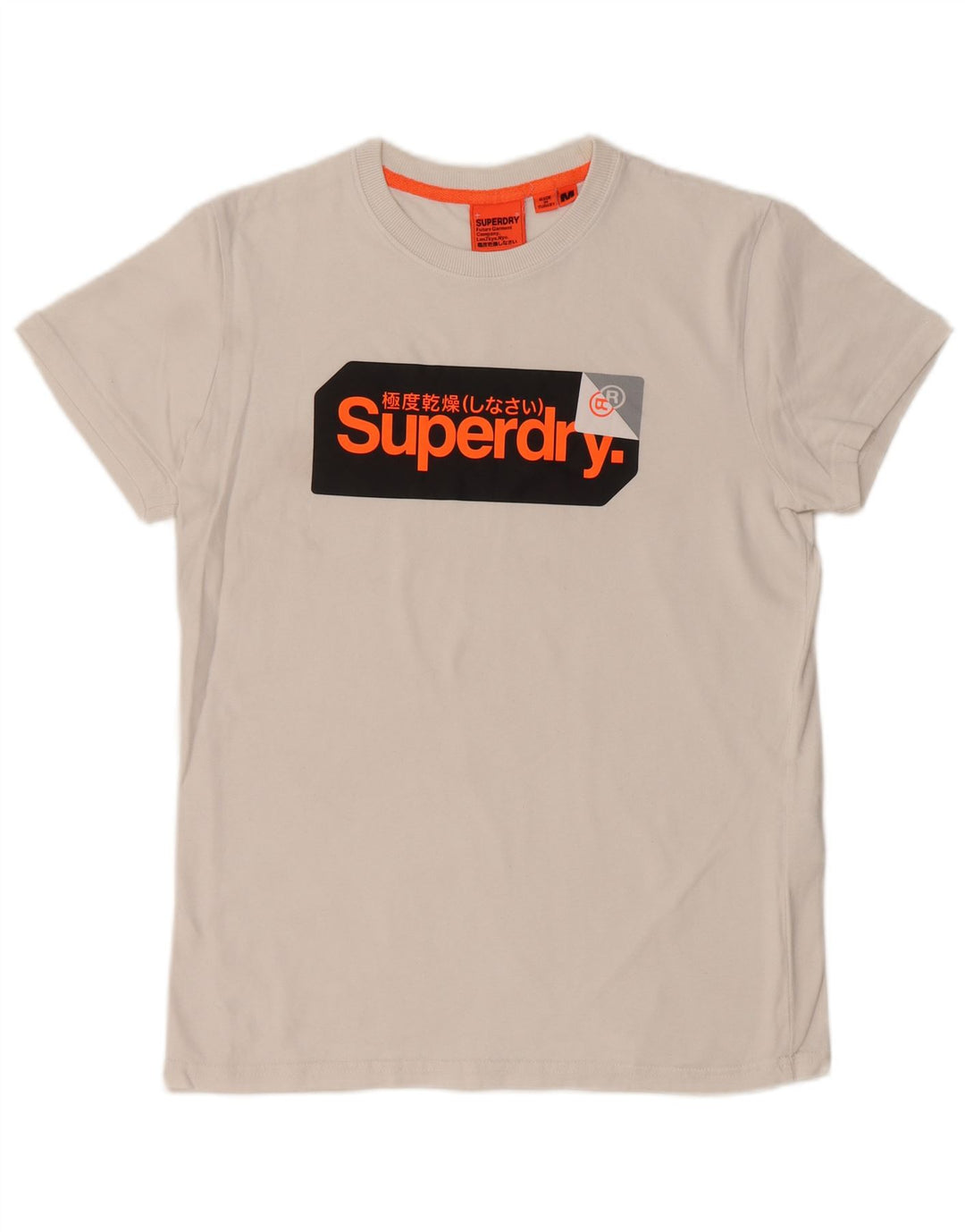 SUPERDRY T-Shirt Graphique Homme Blanc Moyen Coton