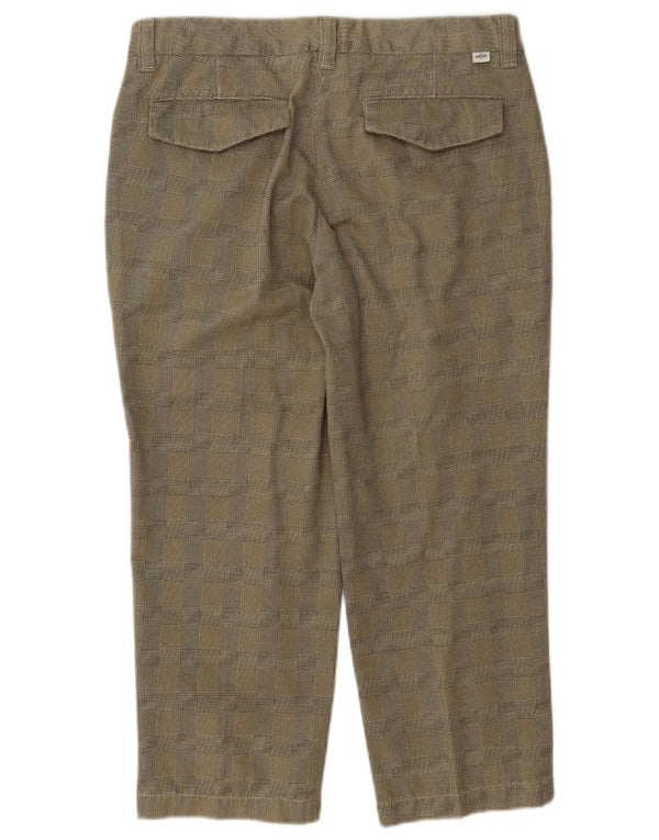 Cerruti 1881 Pantalon Chino Coupe Ample Femme IT 44 Medium W30 L22 Kaki
