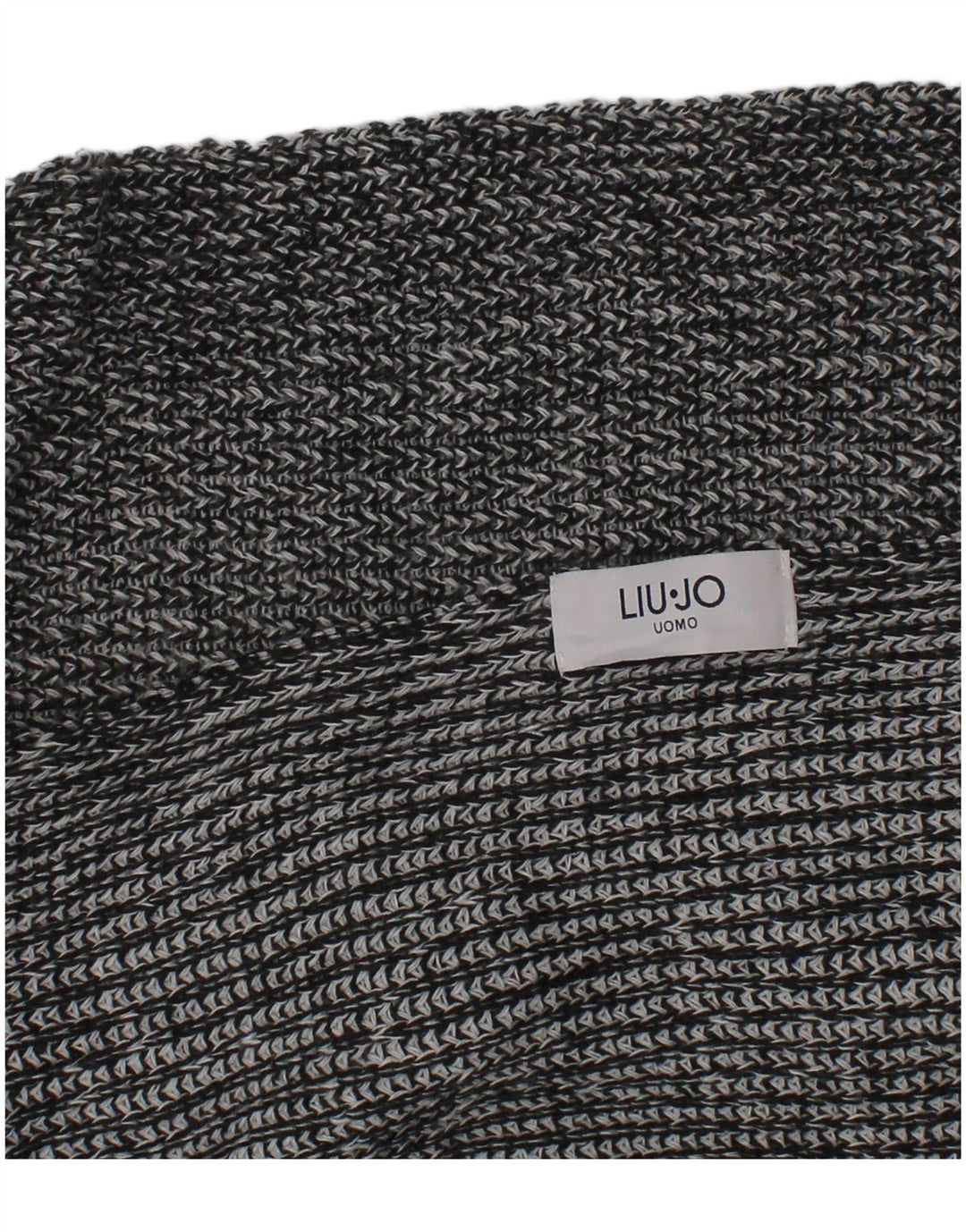 Liu Jo Écharpe rectangulaire en tricot pour homme Taille unique Gris moucheté classique