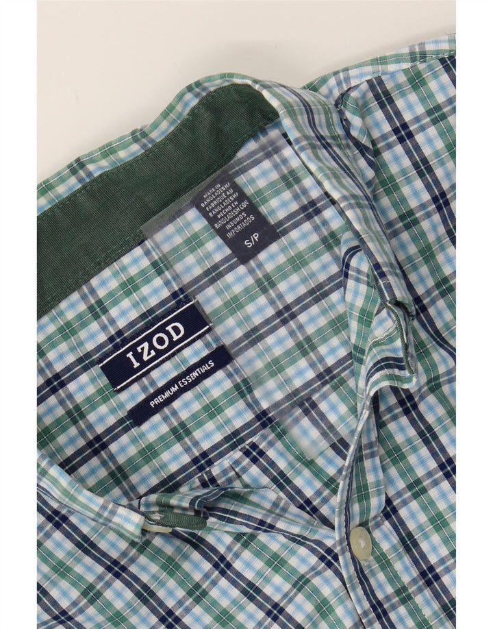 IZOD Mens Shirt Small Green Check Cotton Vintage Izod and Second-Hand Izod from Messina Hembry 