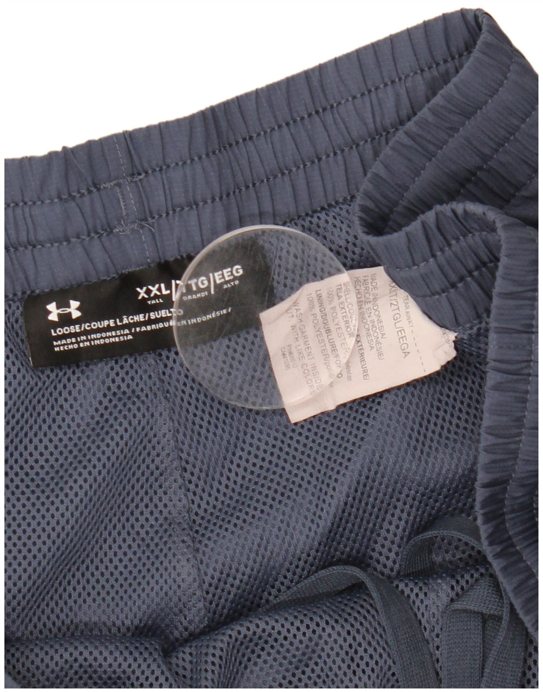 UNDER ARMOUR Pantalon de survêtement pour homme 2XL Bleu marine Colorblock Polyester