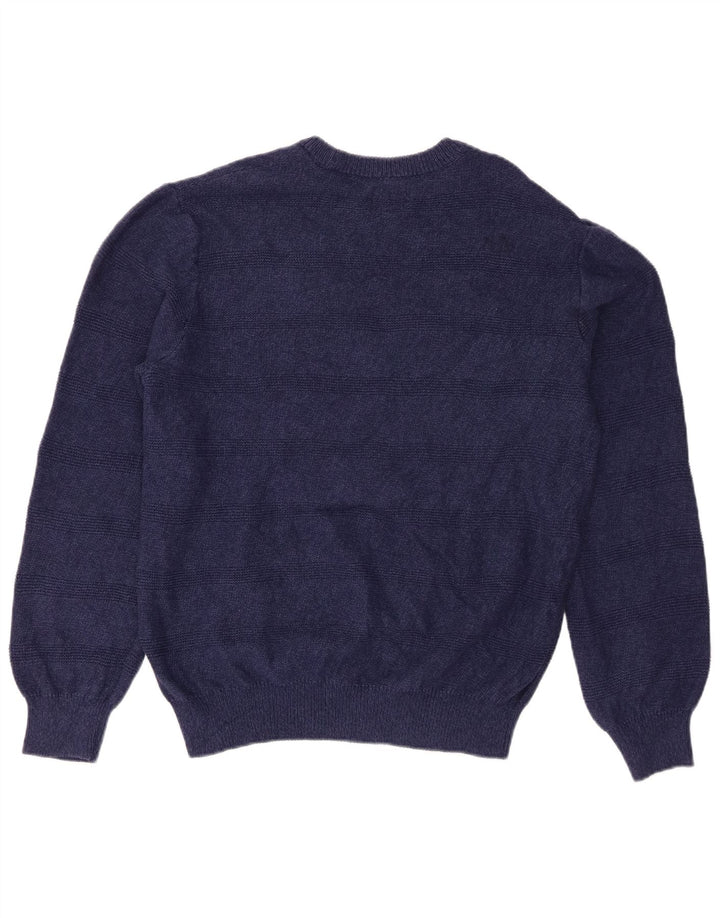Chaps Pull Col Bateau Homme Rayé Bleu Marine Moyen