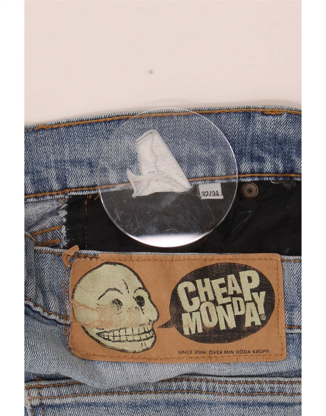 Cheap Monday Jean Droit W32 L27 Homme Bleu