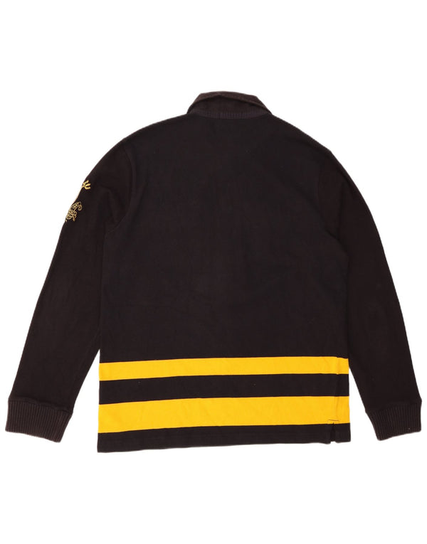 POLO RALPH LAUREN Polo de rugby à manches longues pour hommes grand rayé noir
