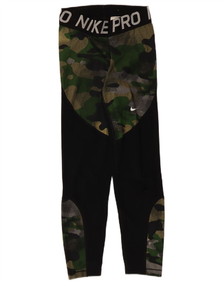Nike Legging graphique pour femme UK 4 XS Noir Camouflage Polyester