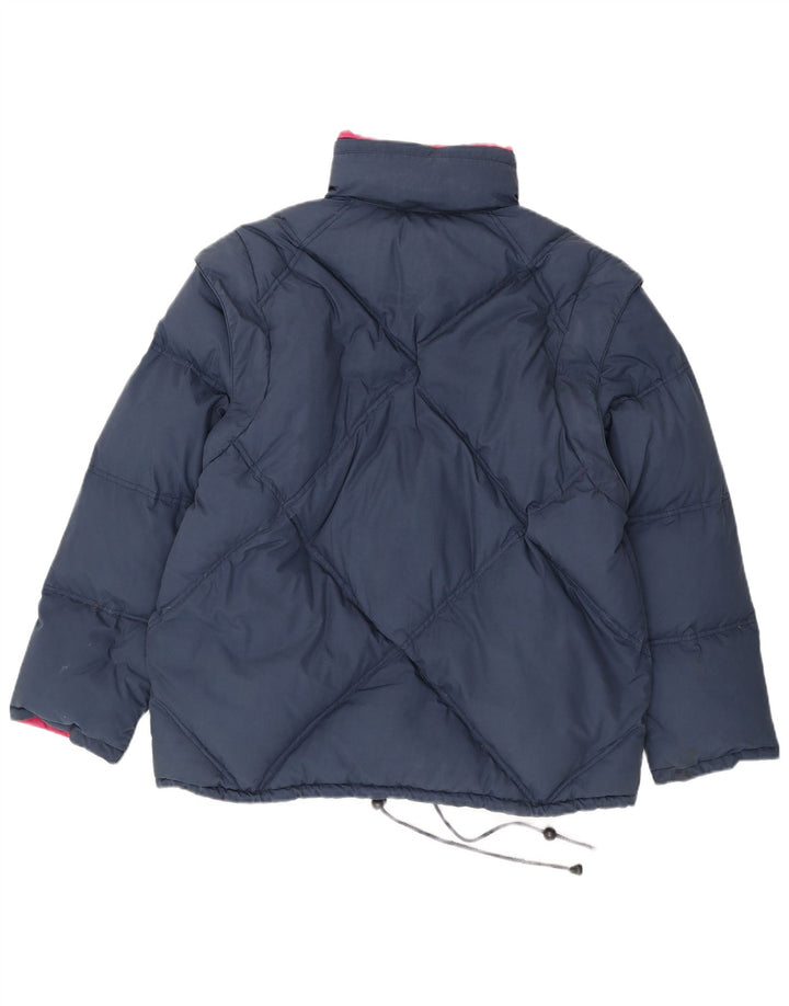 Lotto Veste matelassée réversible pour homme UK 36 Small Bleu marine Polyester