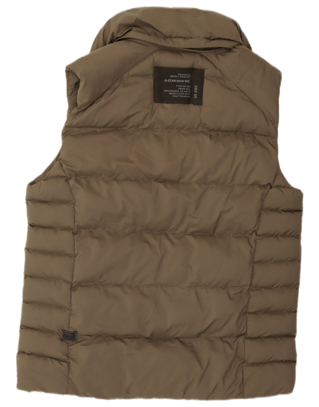 G-Star Gilet rembourré pour homme UK 38 Medium Kaki Polyester