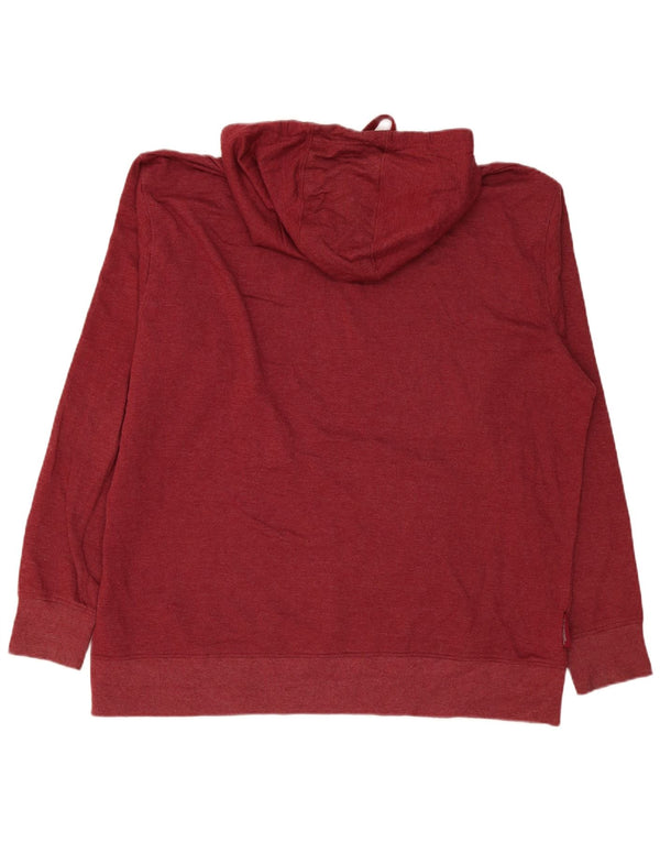 Mountain Warehouse Pull à capuche pour homme 2XL en coton bordeaux