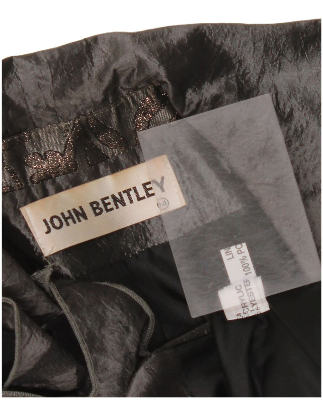 JOHN BENTLEY Haut Cardigan Femme UK 14 Grand Gris Floral Polyester
