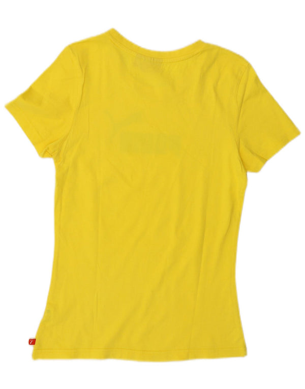 Puma T-shirt graphique pour femme UK 10 Small Jaune