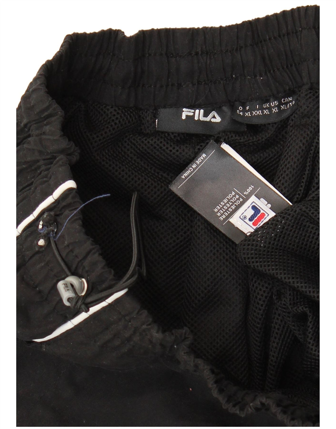 FILA Pantalon de survêtement Graphic Capri Homme Noir XL Polyester
