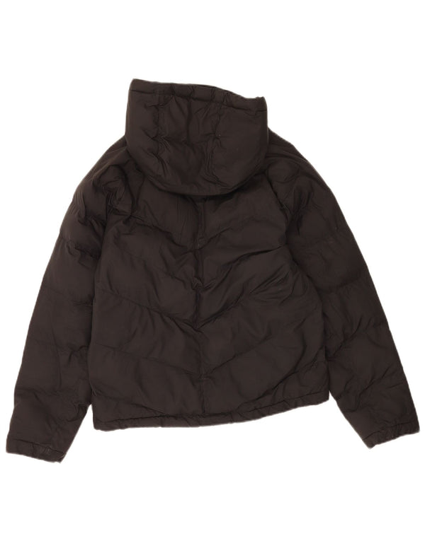Nike Veste matelassée à capuche pour fille 12-13 ans Large Noir Polyester