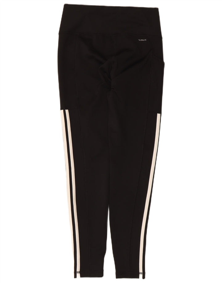 Adidas Climalite Leggings UK 12/14 Medium Noir Polyester
