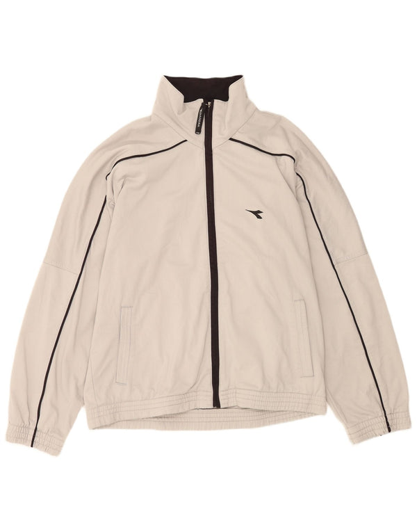 Diadora Veste de survêtement pour homme UK 40 Gris moyen Polyester