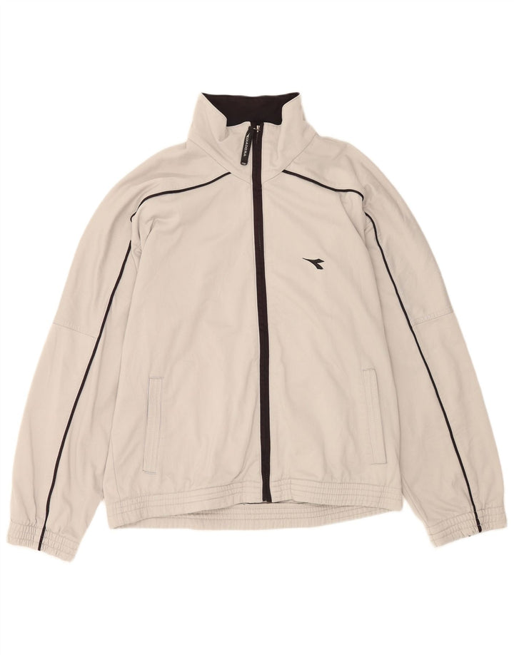 Diadora Veste de survêtement pour homme UK 40 Gris moyen Polyester