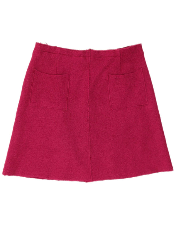 Laura Ashley Jupe trapèze pour femme UK 16 Large W34 Viscose rose