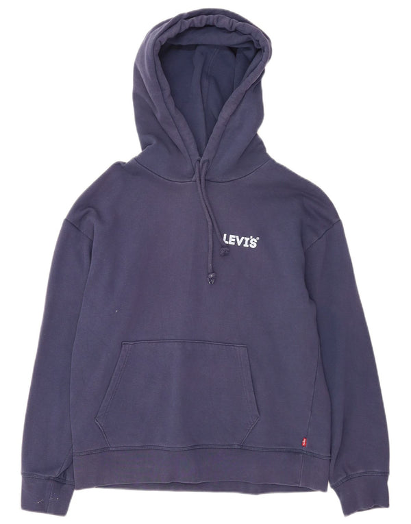 Levi's Pull à capuche pour homme en coton bleu marine Small