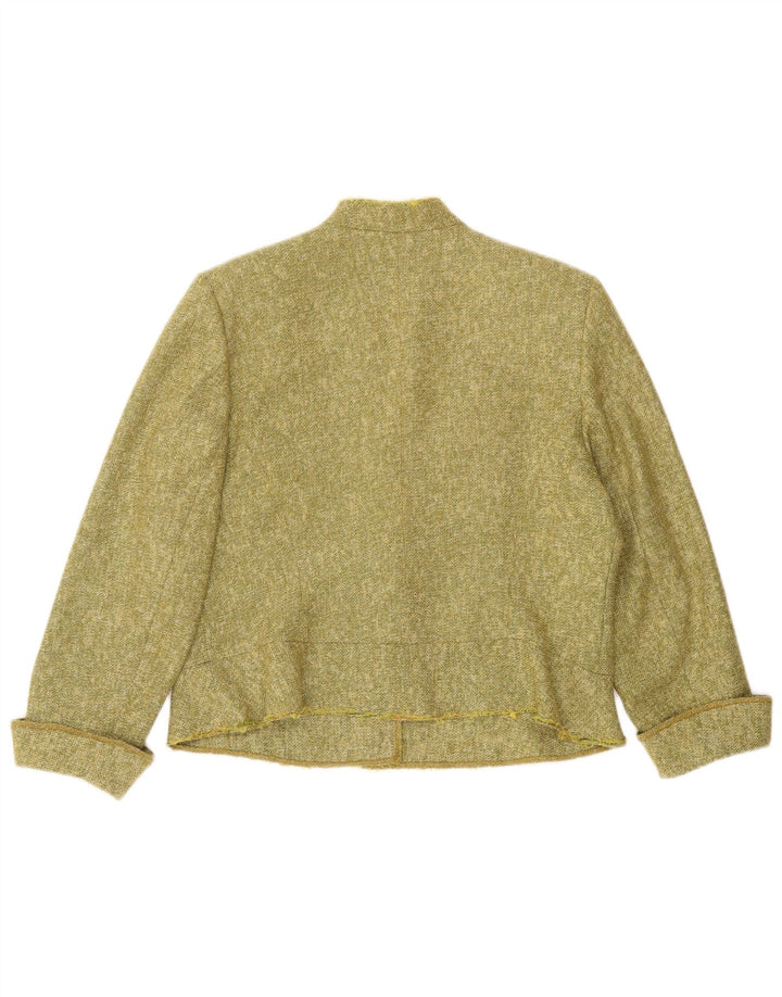 Prato Veste Blazer 3 Boutons Femme IT 44 Kaki Moyen Moucheté