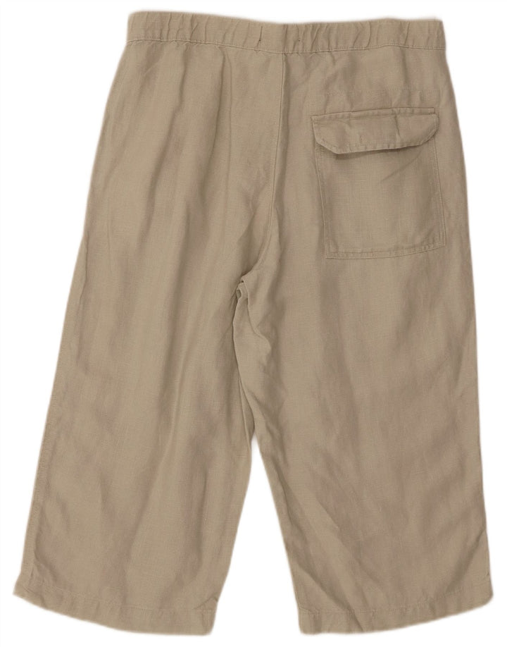 Marks & Spencer Bermuda Blue Harbor W32 pour homme en lin beige moyen