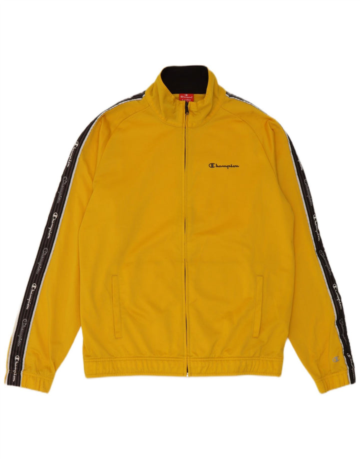 Champion Veste de survêtement graphique pour homme XL Jaune Colorblock Polyester
