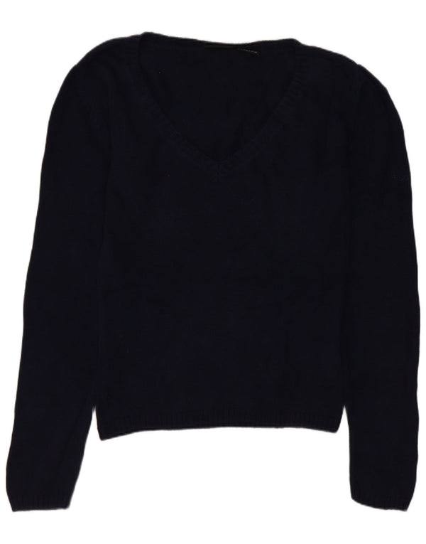 Fila Pull col V pour femme UK 14 Bleu marine moyen Coton