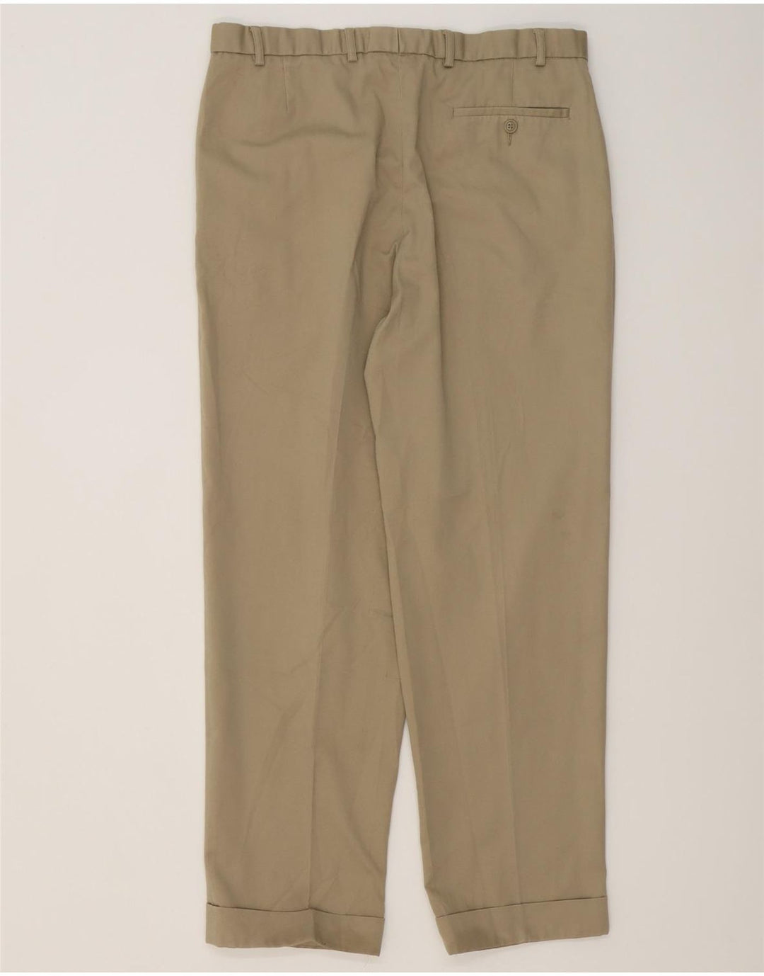 MARKS & SPENCER Pantalon de costume pour homme W36 L31 Beige Coton