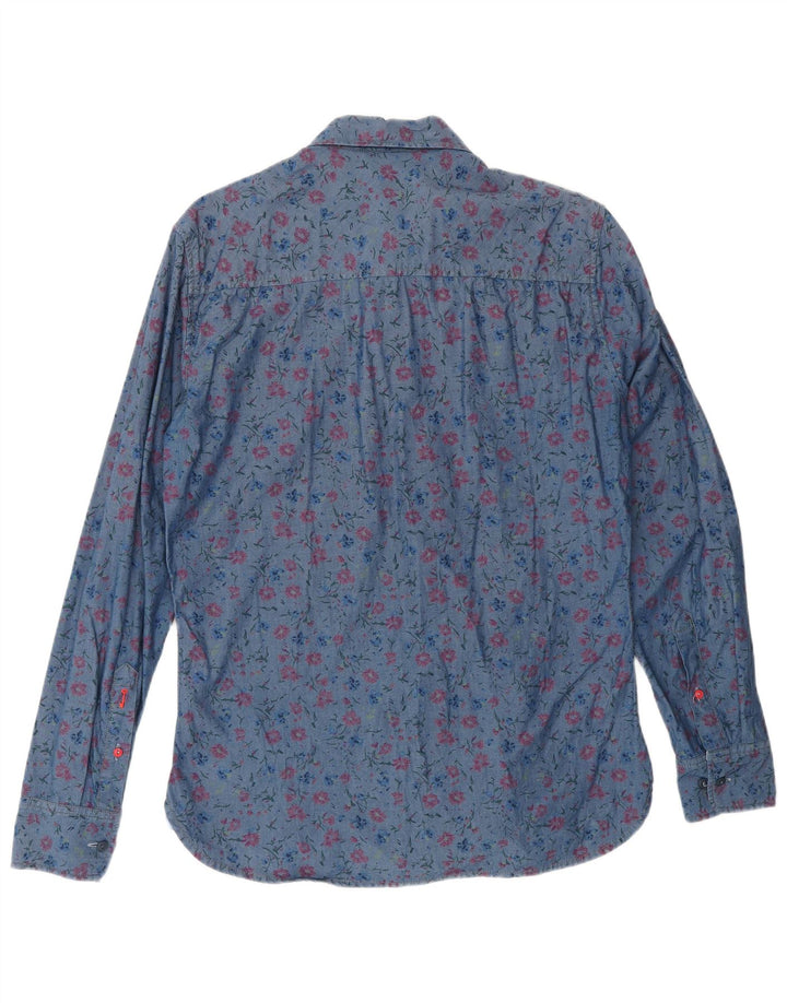 PEPE JEANS Chemise Slim Homme Bleu Moyen Floral Coton