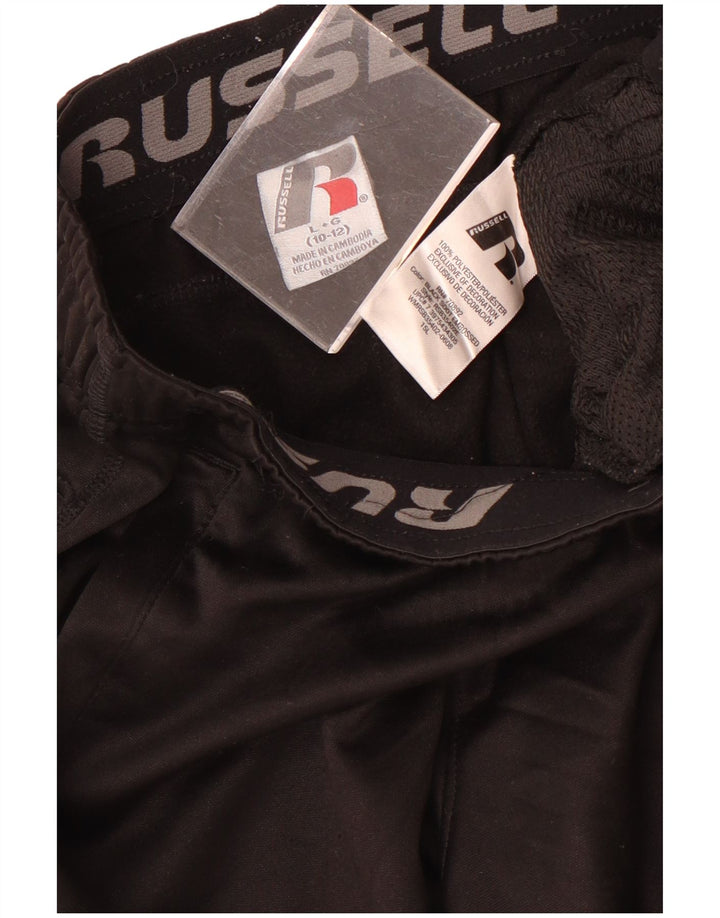 Russell Athletic Pantalon de survêtement pour garçon 10-11 ans Grand Noir Polyester