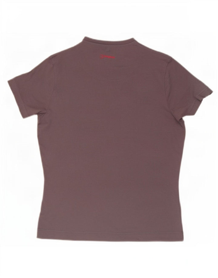 Berghaus T-Shirt Graphique Femme UK 14 Gris Moyen Polyester